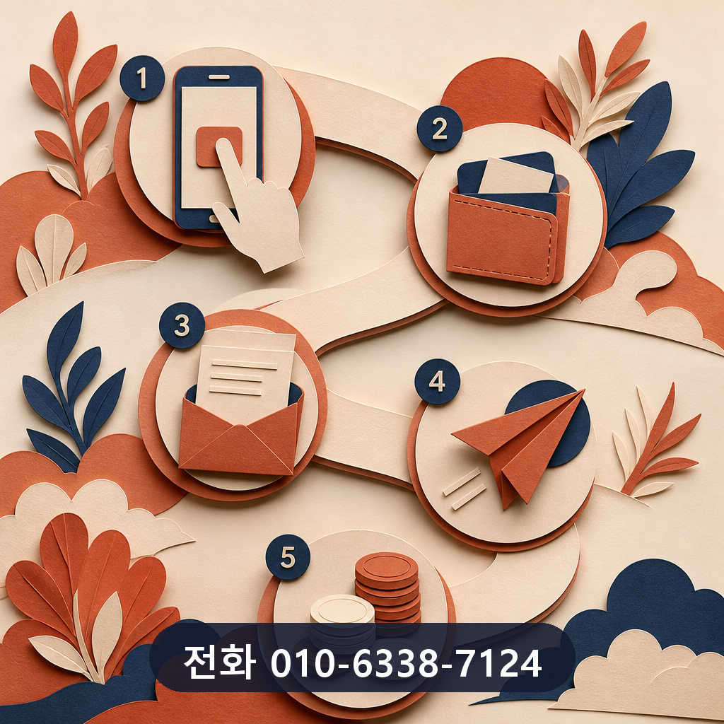 우리카드 카드깡 진행 절차 이미지